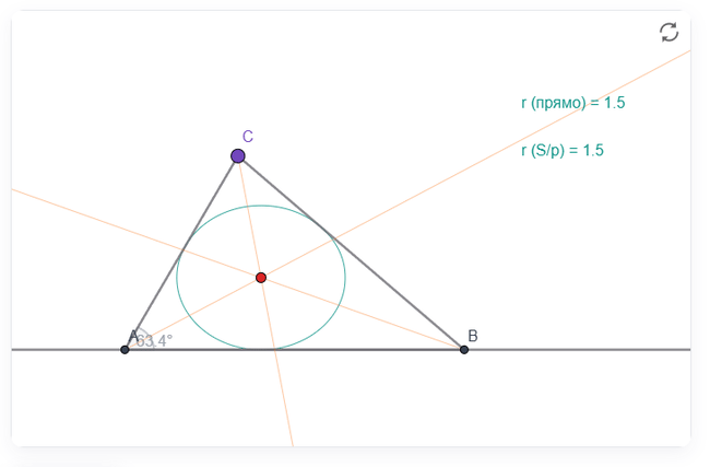 Интерактивная модель GeoGebra внутри урока